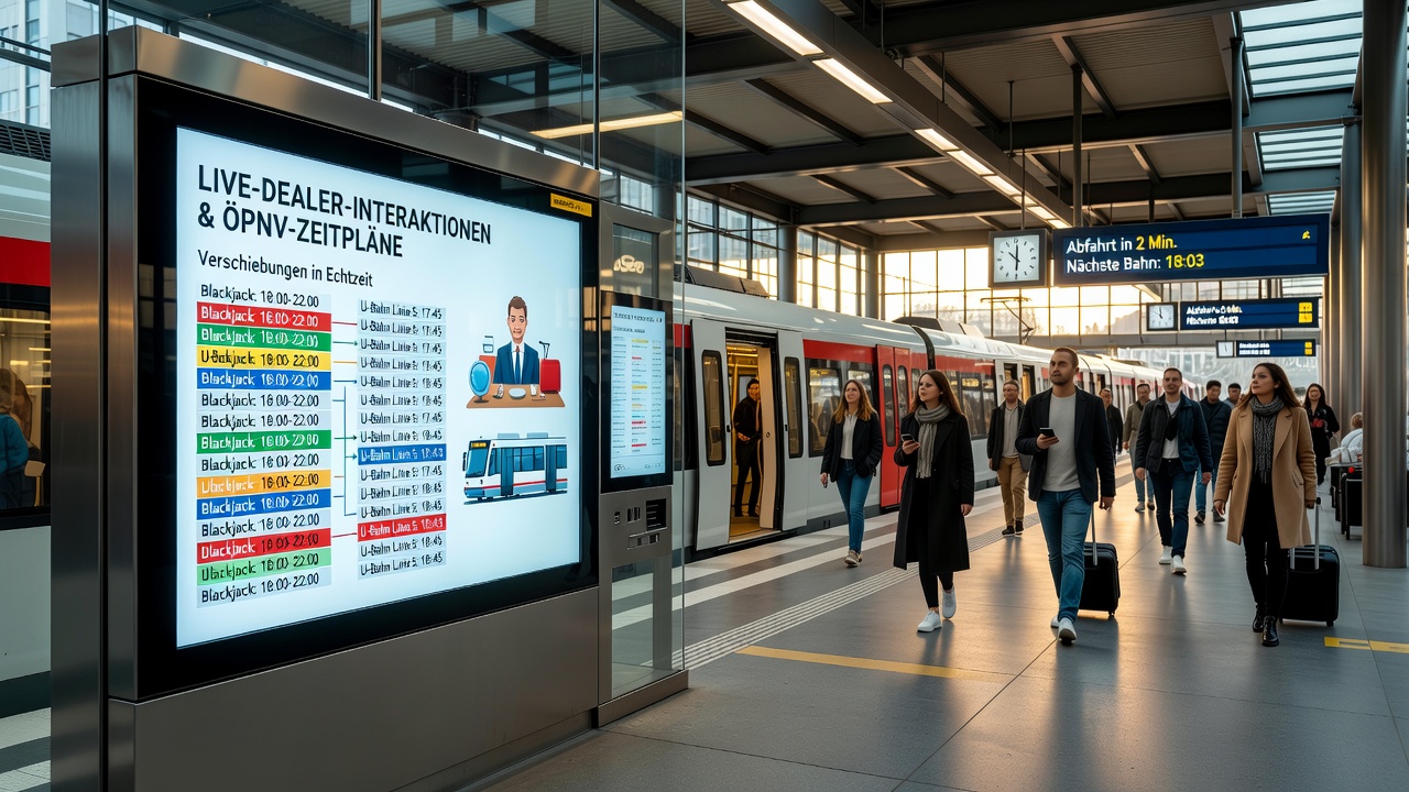 Grafik zu Pendlerzeiten und Live-Dealer-Nutzung in deutschen Städten