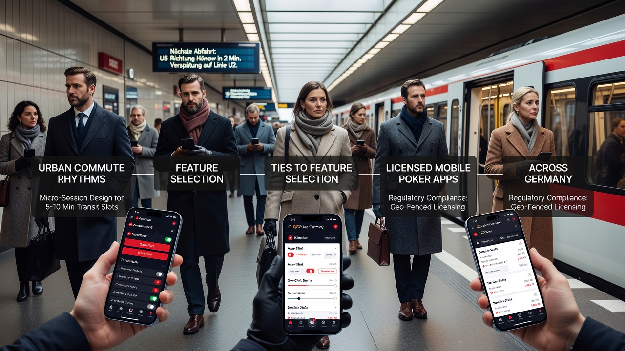 Feature-Auswahl in Poker-Apps während Pendelfahrten
